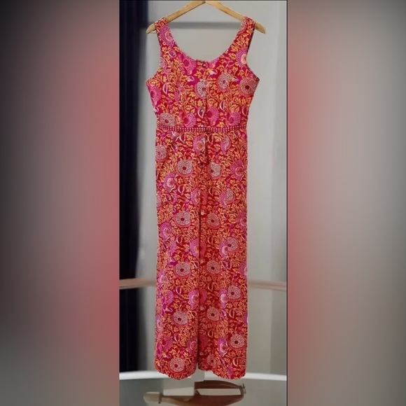 Anokhi Pants - 🌺 ANOKHI 100% Cotton Block Print Wide Leg Overalls Romper